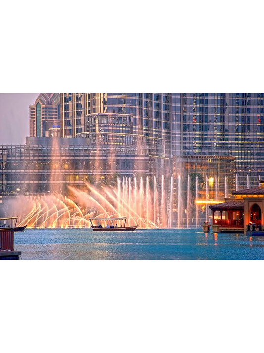 Dubai Fountain Lake Ride from Abu Dhabi